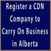 Register a Canadian Company to Carry on Business in Alberta