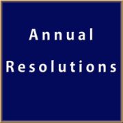 Annual Resolutions Template for a Federal Company