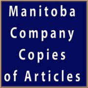 Copies of Articles for an Manitoba Company