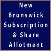 Subscription and Share Allotment - New Brunswick