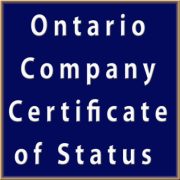Ontario Company - Certificate of Status