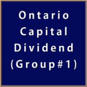 Ontario  - Capital Dividend (Group #1)