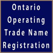 Ontario Operating Trade Name Registration