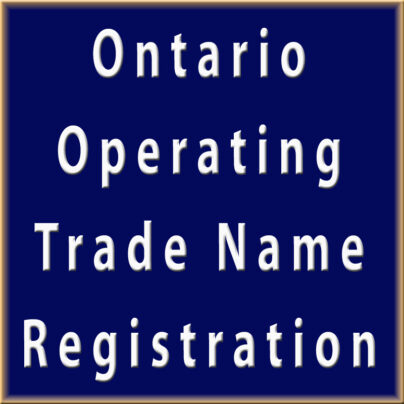 Ontario Operating Trade Name Registration