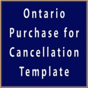 ON - Purchase for Cancellation Template