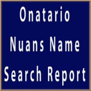 Ontario Nuans Name Search Report
