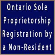 Ontario Sole Proprietorship Registration by a Non-Resident