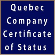 Quebec Certificate of Status