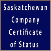 Saskatchewan Company - Certificate of Status