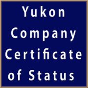 Yukon Company Certificate of Status