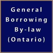 General Borrowing By-law (Ontario)