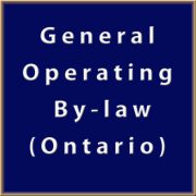 General Operating By-law (Ontario)